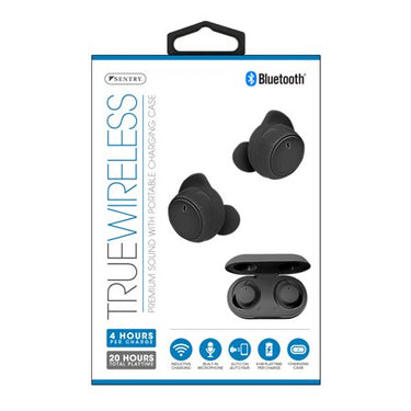 Sentry True Wireless Dot Earbuds with Portable Charging Case