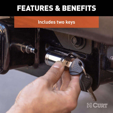 CURT 5/8"D x 6-3/8"L Hitch Lock