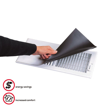 Deflect-O Jordan 12 in. H X 5 in. W 1-Way White ABS Plastic Register Cover