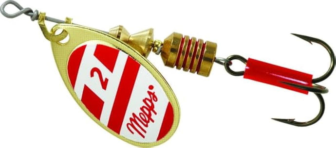 Mepps Aglia Dressed Spinner - 1/6 oz - Red/White