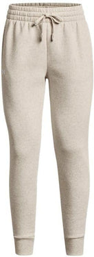 Under Armour Women's Rival Fleece Joggers (Oatmeal Light Heather) Size XXL