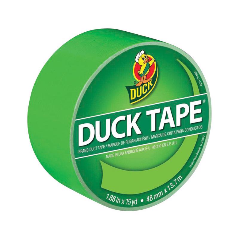 Load image into Gallery viewer, Duck 1.88 in. W X 15 yd L Neon Green Solid Duct Tape
