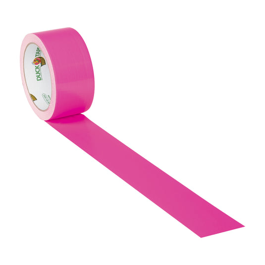 Duck 1.88 in. W X 15 yd L Neon Pink Solid Duct Tape