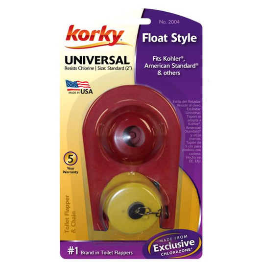 Korky Toilet Flapper Red For Universal