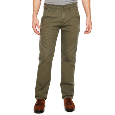 Dickies Men's Flex Regular Fit Duck Carpenter Pants (Stonewashed Moss) Size 32x32