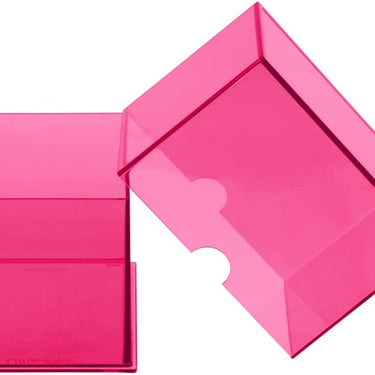 Ultra Pro Eclipse 2-Piece Deck Box: Hot Pink - For Pokemon game, MTG, Baseball, Basketball, Football card and other Trading Cards or Board Games storage