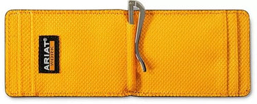 Ariat Me'ns Money Clip Bifold Workman Born Dark Green