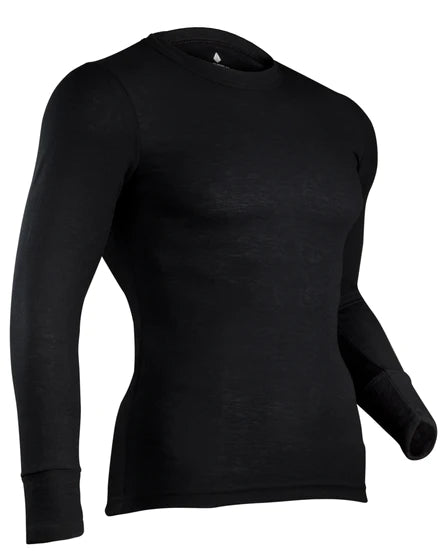 Indera Men's Mesh Knit Performance Thermal Crew Small