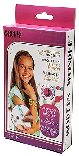 Load image into Gallery viewer, Modern Wonder 70-Piece Candy Colored Bracelet Making Craft Kit
