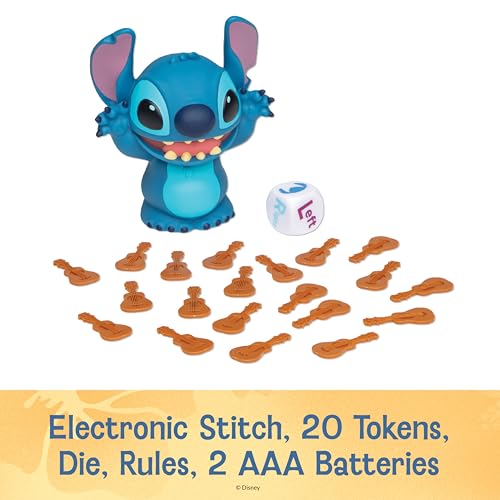 PlayMonster Laughing Stitch Dice Game Family Games, Travel Kids Games, Dice Set, Stitch Toys, Family Games for Kids and Adults, Multi-Player, Ages 6+