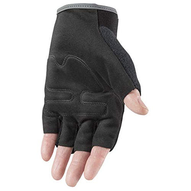 Wells Lamont Men's Fingerless Synthetic Leather Palm Work Gloves Black Extra Large