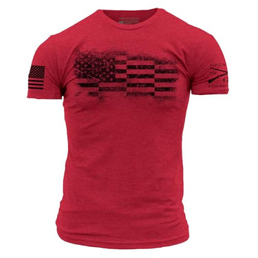 Grunt Style Bar Flag T-Shirt (Red) Size