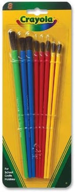 Crayola 8 Pack Crayola Arts And Crafts Brush Set