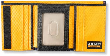 Ariat Men's Work Wallet Trifold Roughneck Patch Blue