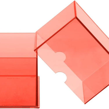 Ultra Pro Eclipse 2-Piece Deck Box: Pumpkin Orange - For Pokemon Game, MTG, Baseball, Basketball, Football Card and other Trading Cards or Board Games Storage