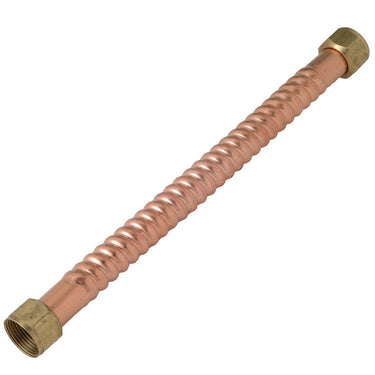 Homewerks 3/4 in. FIP in. X 3/4 in. D FIP 12 in. Copper Water Heater Supply Line