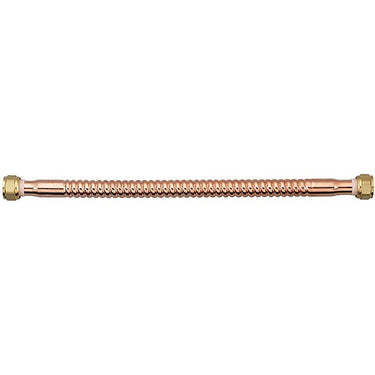 Homewerks 3/4 in. FIP in. X 3/4 in. D FIP 18 in. Copper Water Heater Supply Line