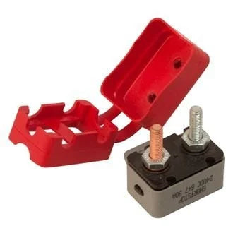 Sea-Dog 30 A 12/24 V 1-5/16" Inline Resettable Circuit Breaker with Cover