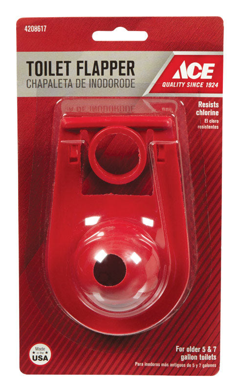 Ace Toilet Flapper Red