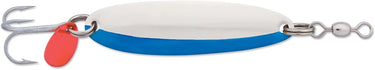 Luhr-Jensen 3/16oz Krocodile Spoon w/Treble Hook (Chrome/Neon Blue Stripe)