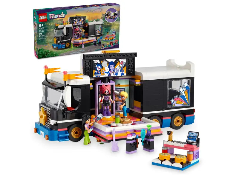 Load image into Gallery viewer, Lego Friends Pop Star Music Tour Bus 845pc
