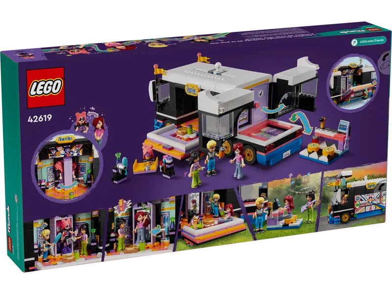 Load image into Gallery viewer, Lego Friends Pop Star Music Tour Bus 845pc
