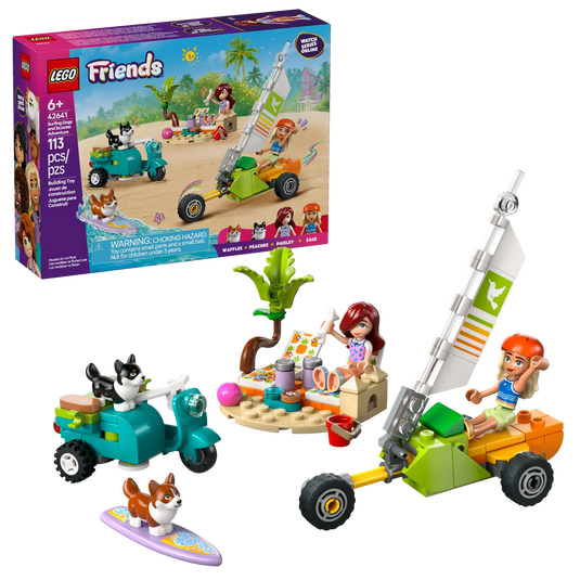 LEGO Friends Surfing Dogs and Scooter Adventure