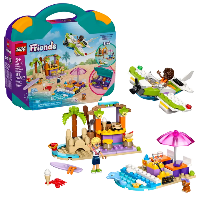 Lego Friends Creative Beach and Travel Suitcase