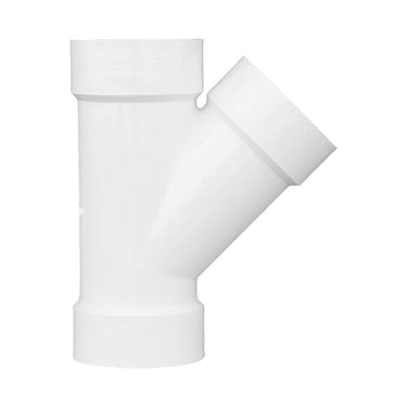 Charlotte Pipe Schedule 40 3 in. Hub X 3 in. D Hub PVC Wye 1 pk