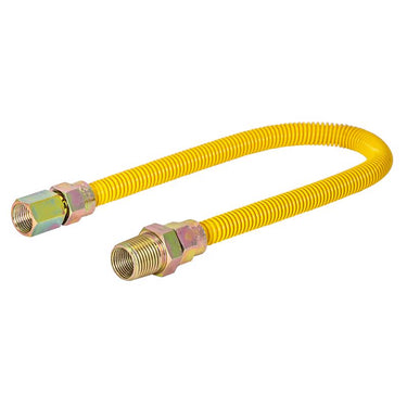 Eastman 1/2 in. MIP in. X 1/2 in. D FIP 36 in. Stainless Steel Gas Connector