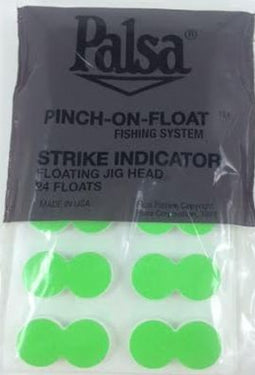 Palsa Strike Pinch-On Indicators 24-Pack (Fluorescent Chartreuse)