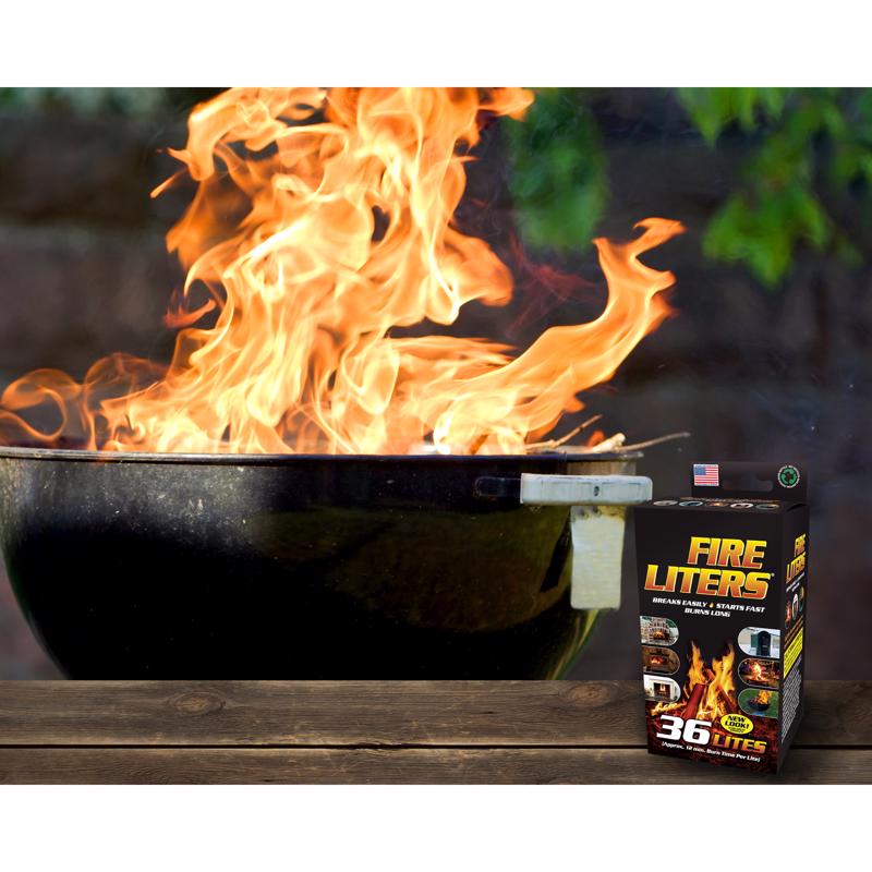 Load image into Gallery viewer, Fire Liters Wood Fiber Fire Starter 12 min 36 pk
