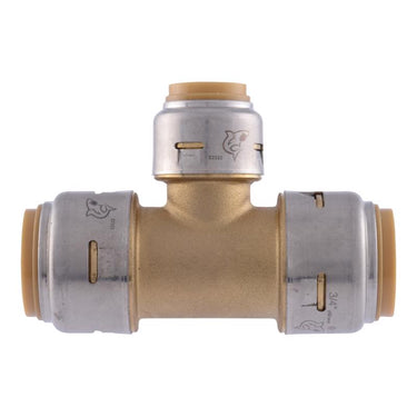 SharkBite Push to Connect 3/4 in. PTC each X 3/4 in. D PTC Brass Reducing Tee