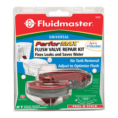 Fluidmaster PerforMAX Flush Valve Kit Black/Red Rubber