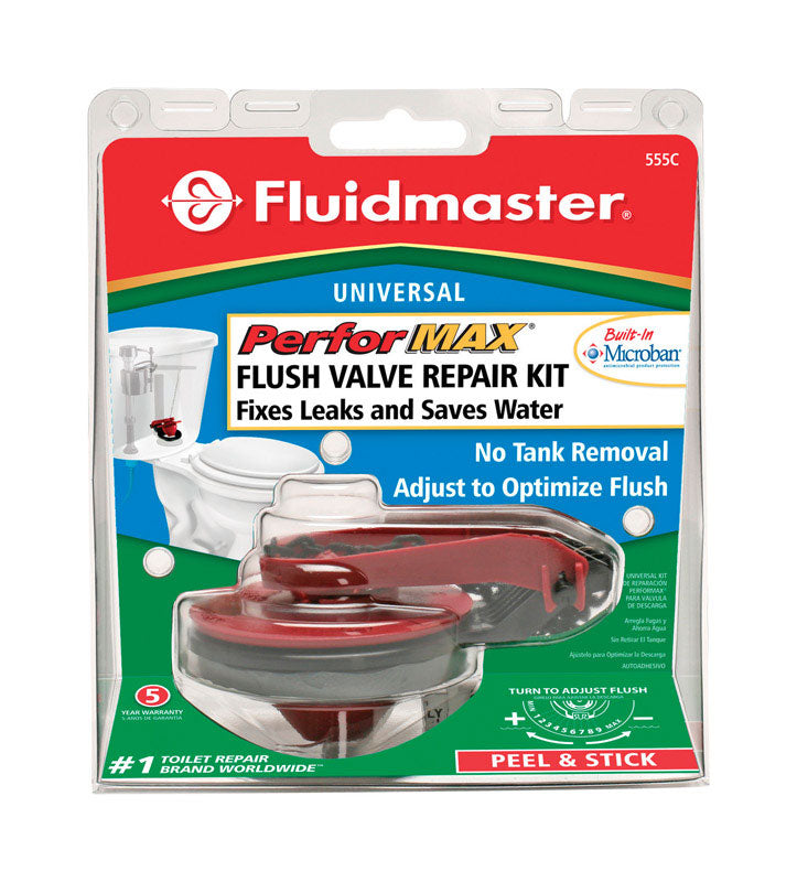 Load image into Gallery viewer, Fluidmaster PerforMAX Flush Valve Kit Black/Red Rubber
