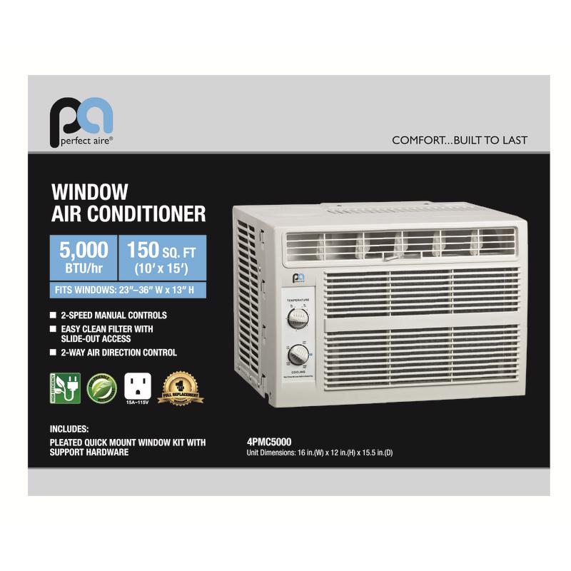 Load image into Gallery viewer, Perfect Aire 5000 BTU Window Air Conditioner

