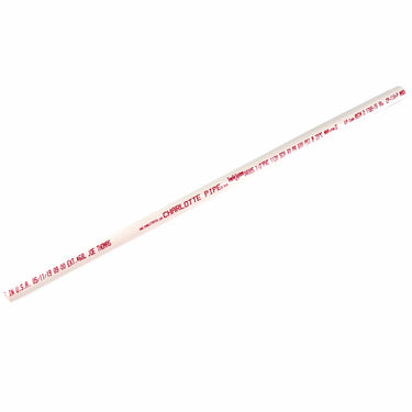 Charlotte Pipe Schedule 40 PVC Solid Pipe 1/2 in. D X 2 ft. L Plain End 600 psi