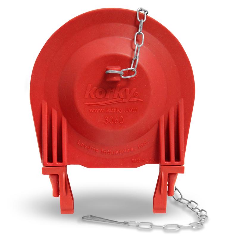 Load image into Gallery viewer, Korky Toilet Flapper Red For Universal
