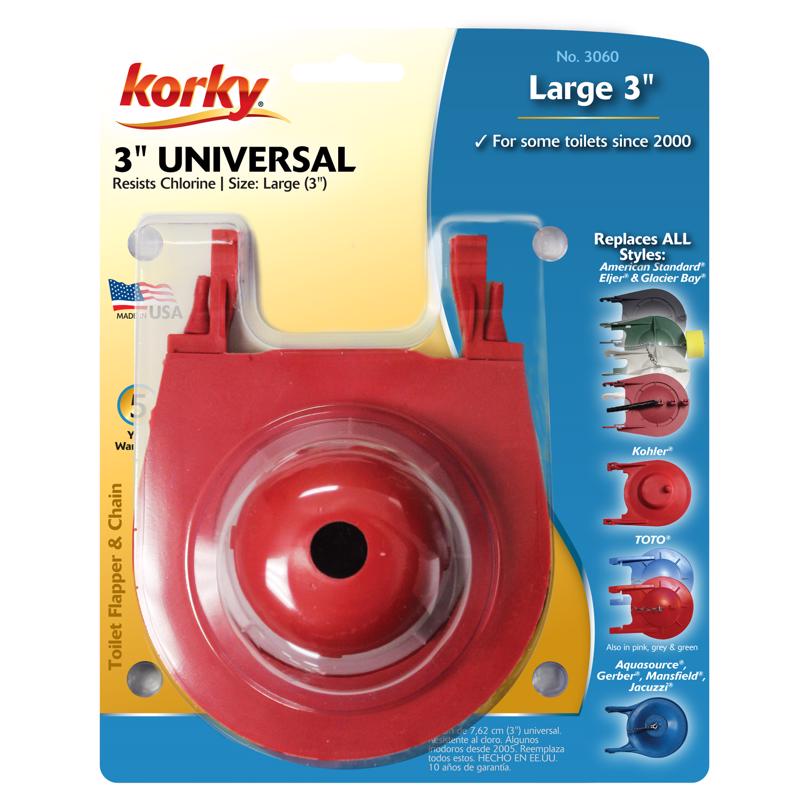 Load image into Gallery viewer, Korky Toilet Flapper Red For Universal
