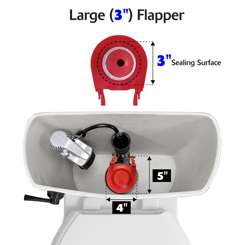 Load image into Gallery viewer, Korky Toilet Flapper Red For Universal
