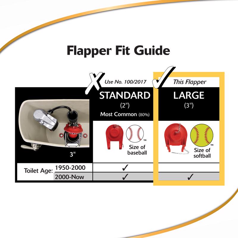 Load image into Gallery viewer, Korky Toilet Flapper Red For Universal
