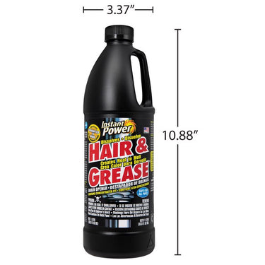 Instant Power Hair & Grease Liquid Drain Opener 1 L