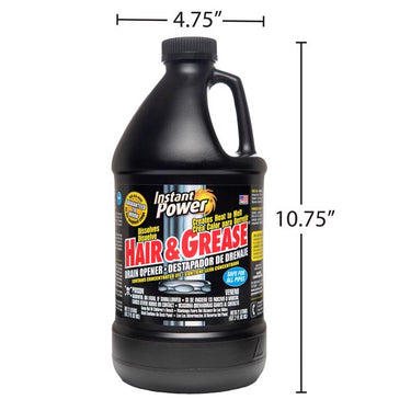 Instant Power Hair & Grease Liquid Drain Opener 2 L