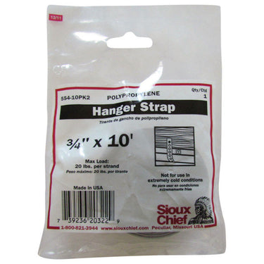 Sioux Chief 3/4 in. 10 ft. Gray Polypropylene Pipe Hanger Strap