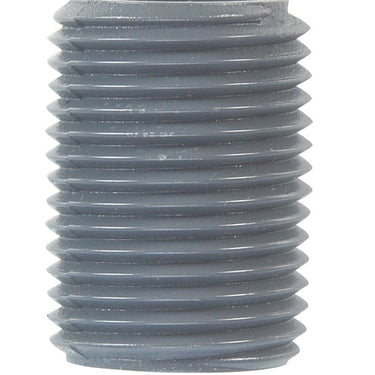 B&K Schedule 80 1/2 in. MIP X 1/2 in. D MIP PVC Close Nipple 1 pk