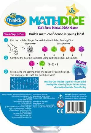 Educational Game - Math Dice Jr