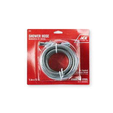 Ace Chrome Stainless Steel 72 in. Shower Hose