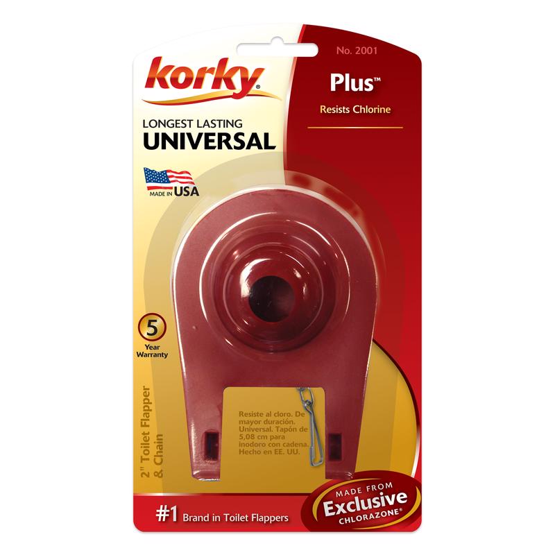 Load image into Gallery viewer, Korky Plus Universal 2 Inch Toilet Flapper Red
