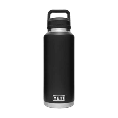 Load image into Gallery viewer, YETI Rambler 46 oz Black BPA Free Bottle with Chug Cap
