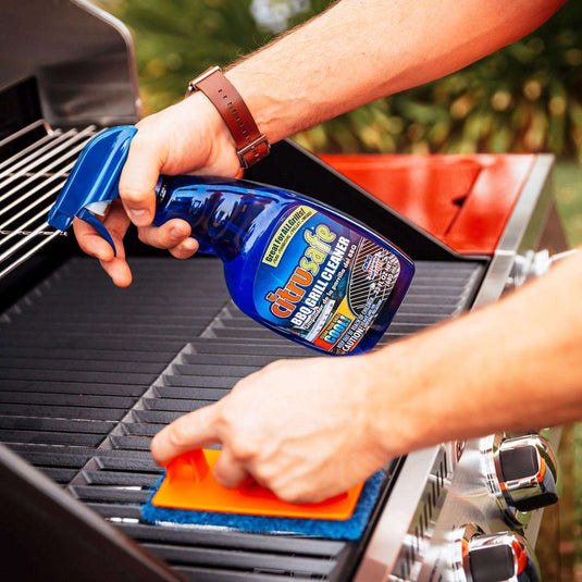 Citrusafe Lemon Scent BBQ Grill Cleaner 23 oz Liquid